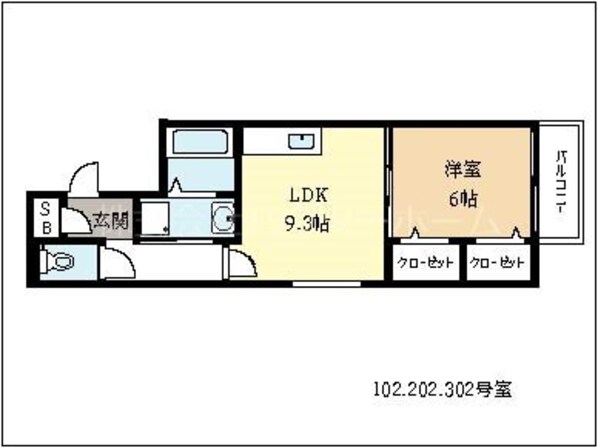 久津川駅 徒歩4分 3階の物件間取画像